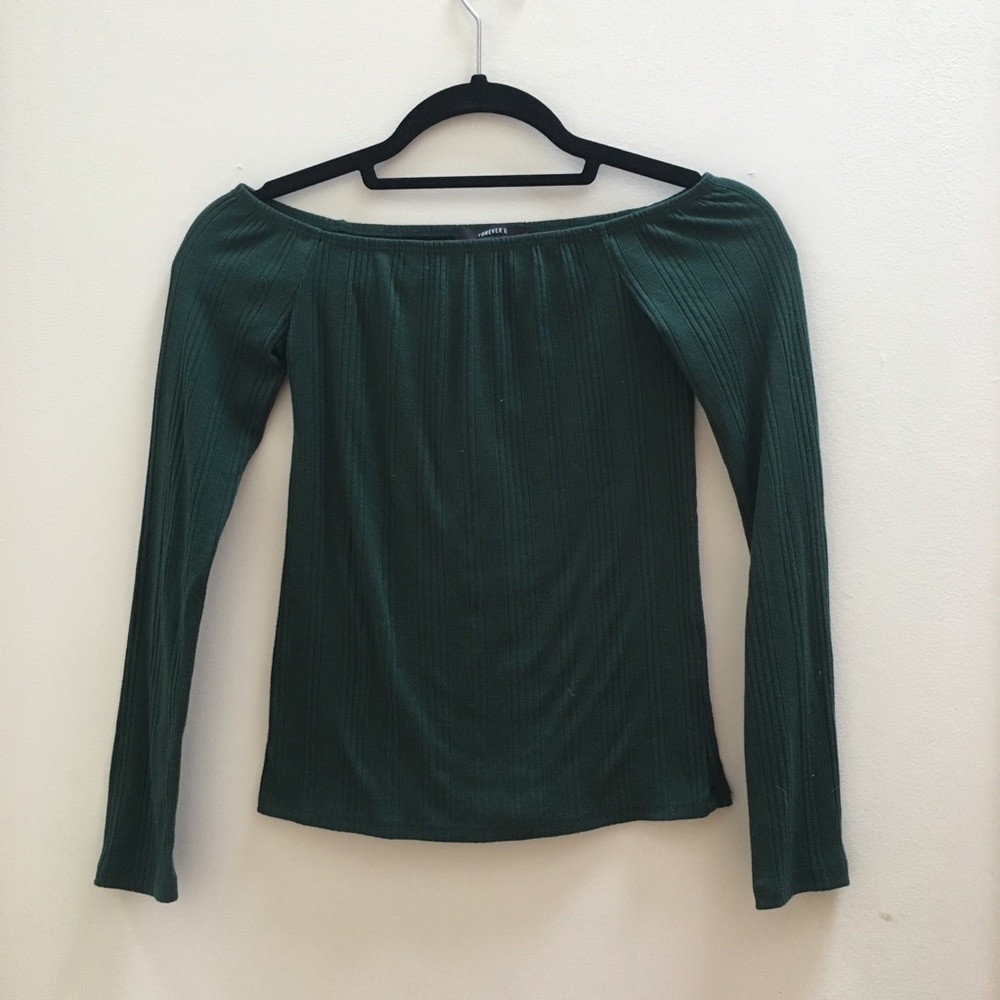 Forever 21 Off-The-Shoulder Shirt